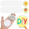 thumbnail image 1 of Button Pins XunYee, 40 unidades, 58 mm, blanco, kit de manualidades, 1 of 6