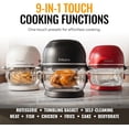 thumbnail image 4 of Non Toxic Air Fryer™ Pro | 9-in-1 Glass Fryer Self-Cleaning 5 Quart Rotisserie and Tumbler 400F Vortex For Even Cooking, BPA-Free Teflon Free, Recrisp, Roast, Bake, Black, 4 of 5