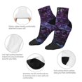 thumbnail image 6 of Bingfone Lilac Design Patterned Men'S Women'S Casual Cotton Socks, 6 of 9