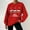 Red, variant on asdoklhq Christmas Winter Sweaters for Women's Fashion Loose Casual Christmas Printed Round Neck Long Sleeve Hoodless Sweatshirt Pink M