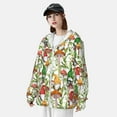 thumbnail image 5 of Goofa Mushrooms Gnomes Printed Women's UPF 50+ Sun Protection Hoodie Jacket Lightweight Long Sleeve Sun Shirt for Women with Pocket Hiking Outdoor-X-Large, 5 of 9