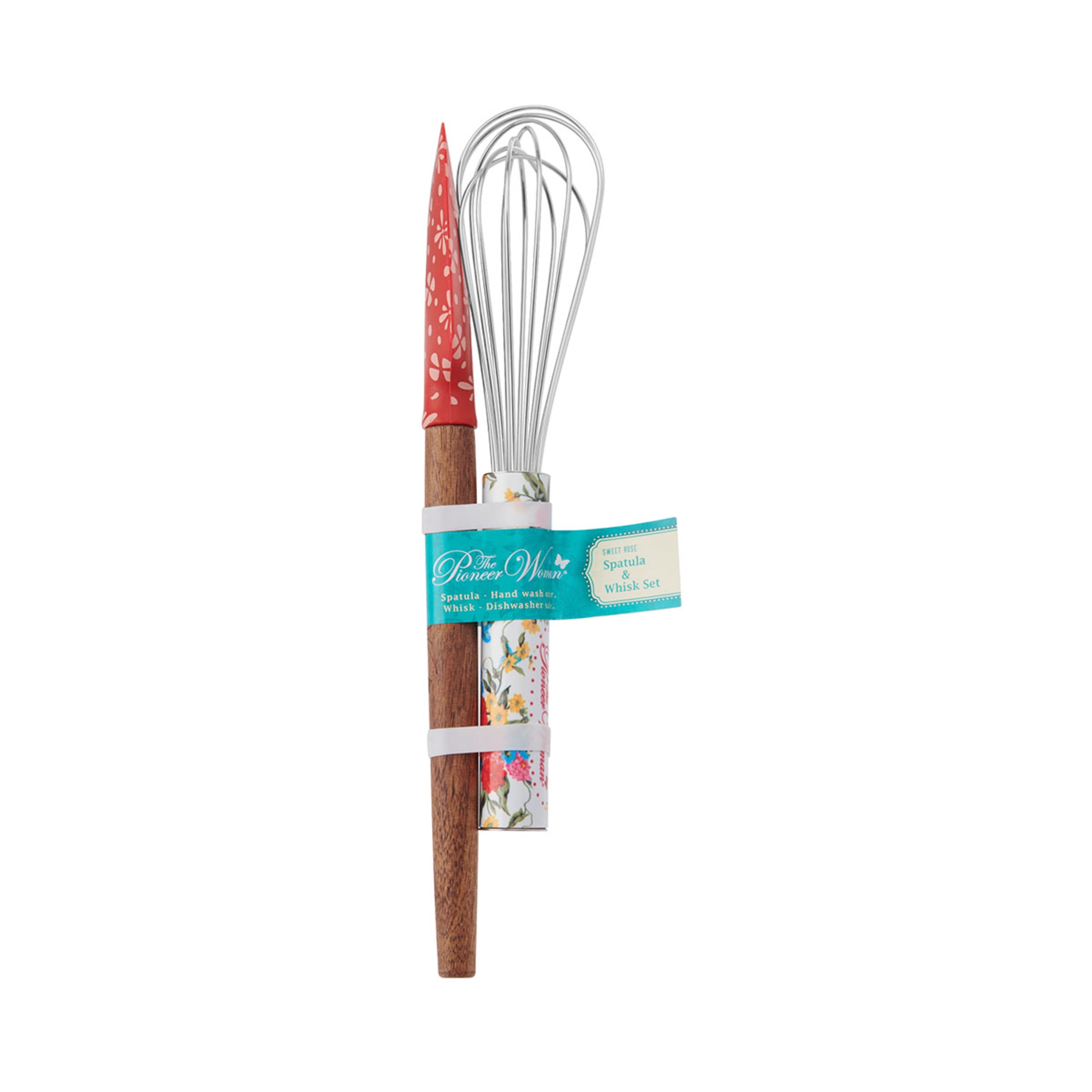 The Pioneer Woman Spatula and Whisk Set, Sweet Rose, 2 Pieces