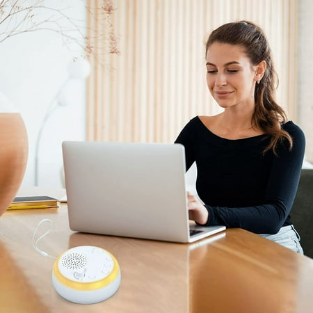 

RKZDSR White Noise Sleeper: Portable White Noise Sleep Device Baby Music Breathing Light Pacifier White Noise Warm Light Small Night Light