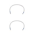 thumbnail image 3 of VONKY Motorcycle Brake Oil Hose Line Pipe Fitting Stainless Braided Steel Silver 85cm 2Set, 3 of 6