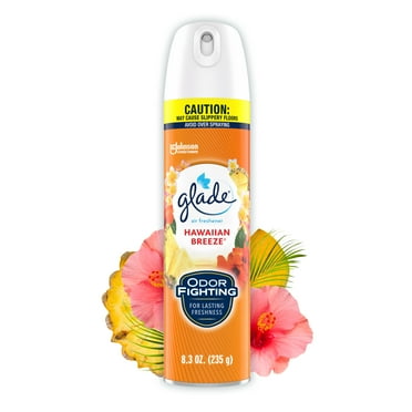 Glade Air Freshener Spray, Stocking Stuffers, Hawaiian Breeze Scent, Fragrance Infused with Essential Oils, 8.3 oz