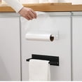 thumbnail image 4 of Soporte autoadhesivo para toallas de papel, soporte para rollo de cocina, montado en la pared para armario de cocina o baño Feliz Sencillez, 4 of 5