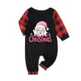 thumbnail image 3 of Aboser Christmas Pajamas for Family Matching Sets Pink Holiday Sleepwear Cute Xmas Santa Claus Graphic Shirt with Long Pants Jammies Set Pijamas De Navidad Para Familia, 3 of 4