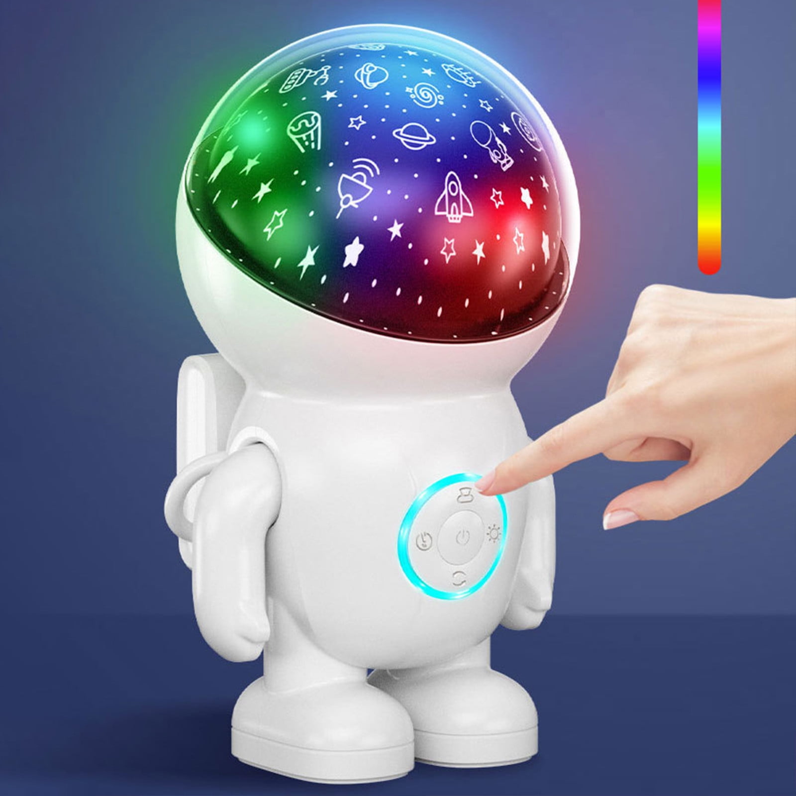 Gnmfd Astronaut Starry Sky Projection Night Light LED Bedroom Sleep Romantic Nebula Projector with Remote Timer for Bedroom Living Room Movie Date Party Night Lights Plug Into Wall LED Lights