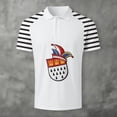 thumbnail image 1 of Adult Mens Polo T Shirt Short Sleeve Button Tees Shirts Basic White Vacation Shirts for Men, 1 of 3
