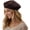 Brown, variant on Women's Beret Hats -Wool Blend Winter Cap, All-Season Soft Beret Hats for Women