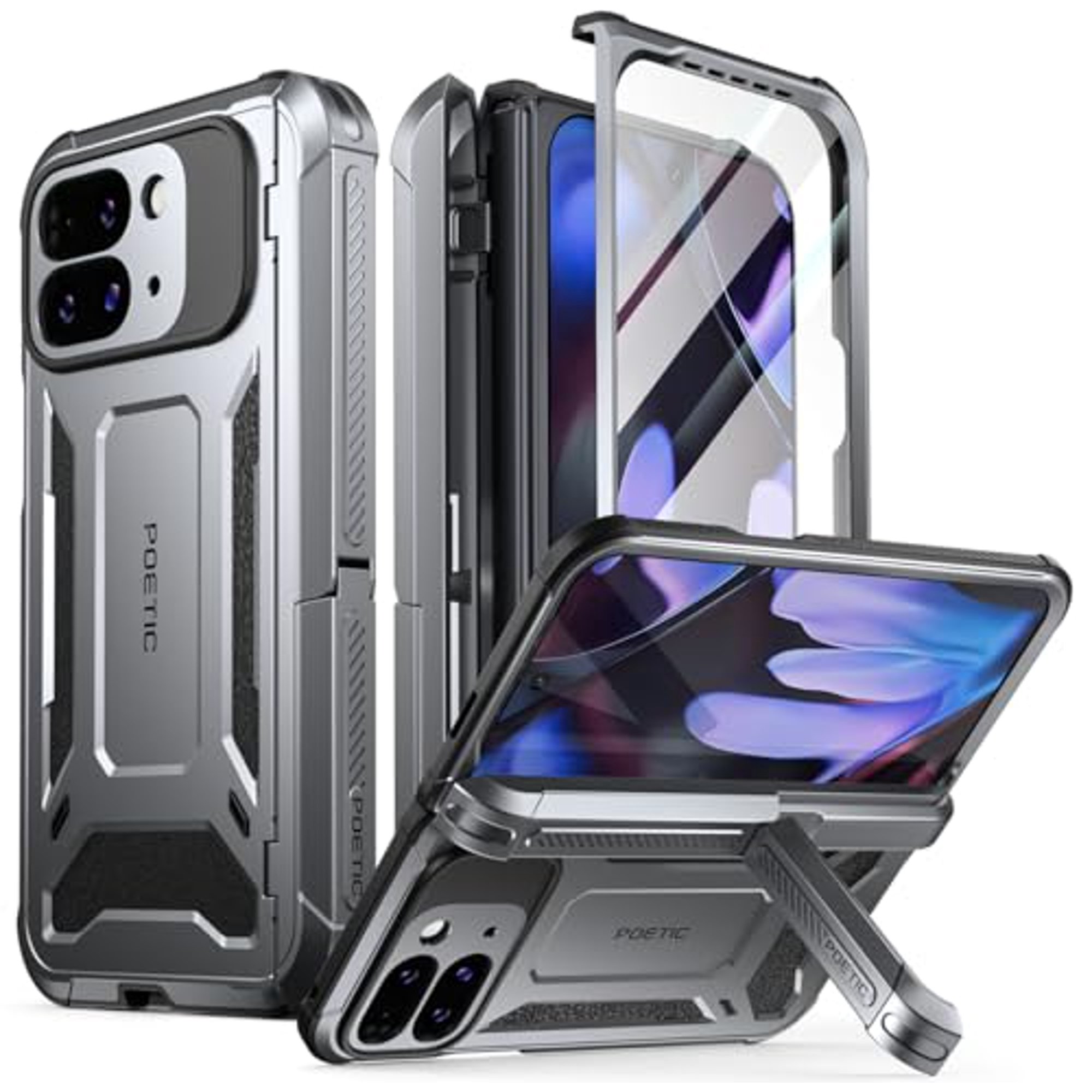 Coque Arrière Mate Pour Google Pixel 9 Et 9 Pro – Légère, Noire, Protection Slim
