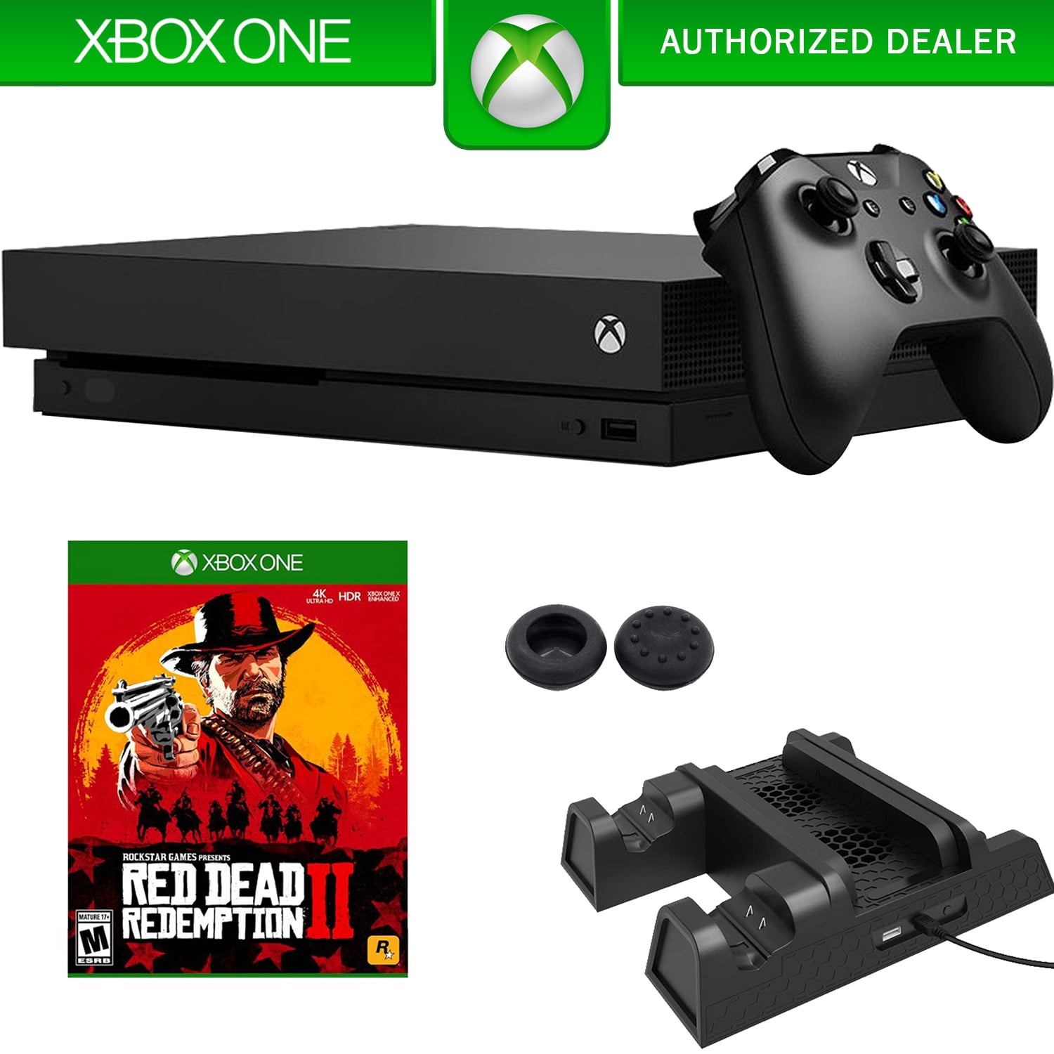 Microsoft Xbox One X 1 TB (CYV00001) with Red Dead