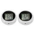 thumbnail image 1 of Reloj digital universal para mini motocicleta, resistente al agua, reloj digital adhesivo para motocicleta [diámetro 1,1 pulgadas - paquete de 2], 1 of 7
