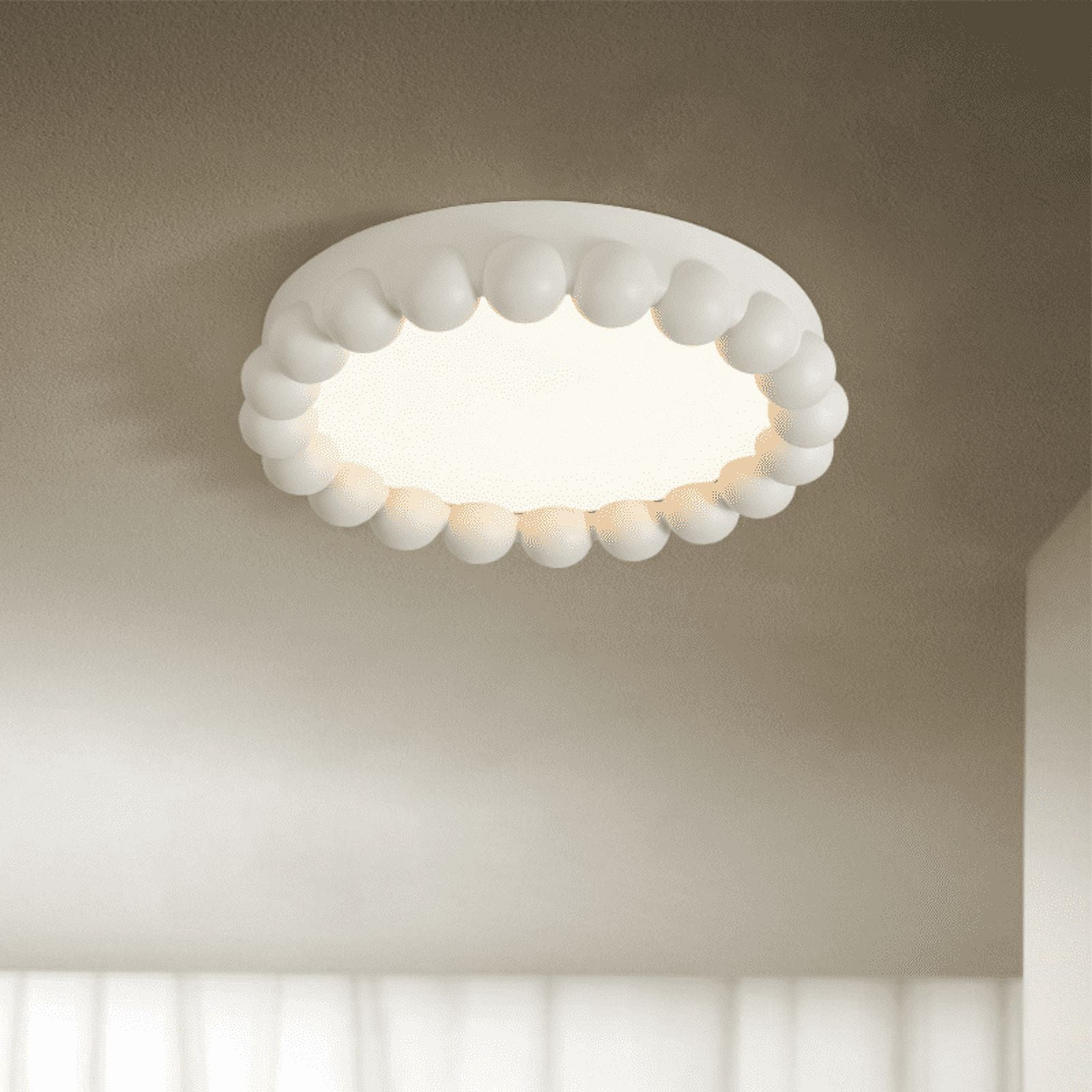 Arturesthome Minimalist Resin Beads Shape Flush Mount Ceiling Light
