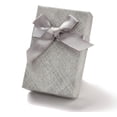 thumbnail image 1 of Juego de 4 cajas de cartón para joyería, cajas de almacenamiento con esponja en el interior, cajas de regalo de joyería gris claro, 1 of 4