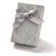 thumbnail image 1 of Juego de 4 cajas de cartón para joyería, cajas de almacenamiento con esponja en el interior, cajas de regalo de joyería gris claro, 1 of 4