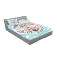 thumbnail image 2 of Ambesonne Vintage Fitted Sheet & Pillow Sham Set, Nautical Anchor Marine, Queen, Multicolor, 2 of 2