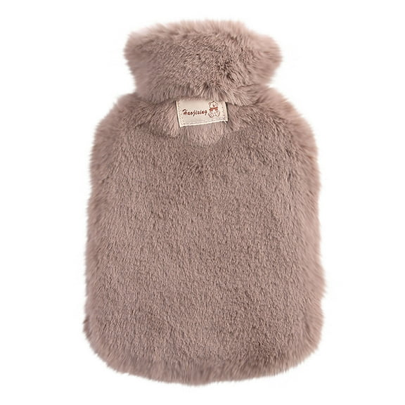 FFENYAN Hot Water Bottle With Cover 1L Bed Bottle With Soft Fleece Cover Bed Bottle Provides Warmth Gift