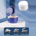 thumbnail image 3 of 2 pcs Denture Storage Box Denture Cleaner Container Denture Retainer Case Portable Double Layer Hollow Drain Braces Box, 3 of 5