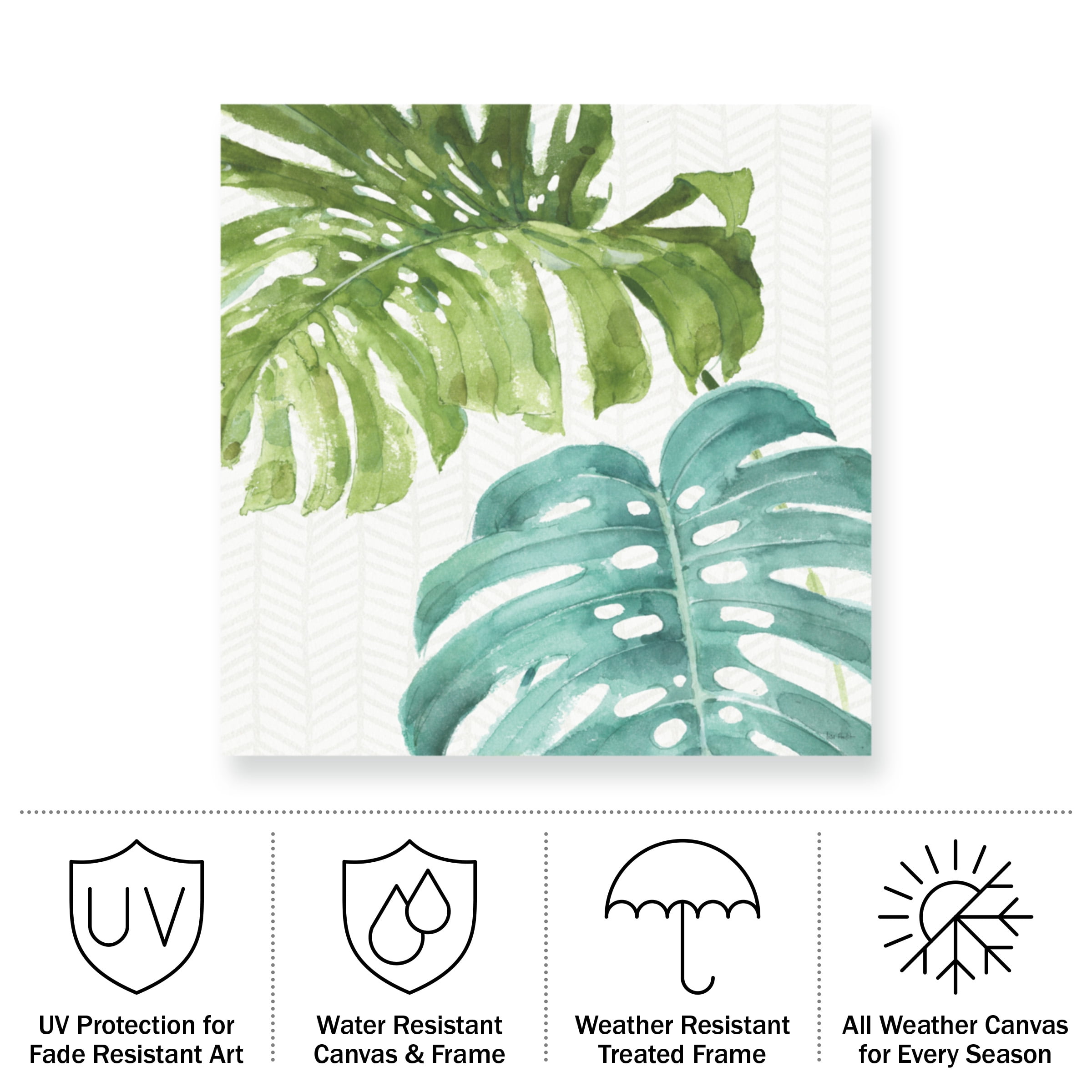 Lisa Audit 'Mixed Greens LXXVI' Outdoor Canvas 24x32