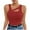 Wine, variant on Hvyesh Womens Summer Cutout Tank Tops Sleeveless Shirts Ribbed Tanks Slim Fitted Y2K Sexy Basic Tee Shirt