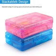 thumbnail image 4 of Crayon Boxes Bulk,Clear Pencil Case,Pencil Boxes Bulk Classroom,Hard Pencil Case,Pencil Box,Large Capacity Plastic Pencil Case Boxes with Snap-tight Lid(Blue Free Gift:Pen)from ANMUYUM, 4 of 9