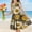 Multicolor G, variant on SGFCWSX Girls Sleeveless Dress Soft A-Line Crew Neck Floral Print Summer Party Dresses for Kids Multicolor Size 9-10 Years