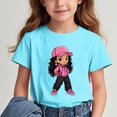 thumbnail image 2 of GreatBaby T-shirt Respirant pour Enfants à Manches Courtes pour Garçons Filles Saison de Rentrée Col Rond Manches Courtes Décontracté Polyvalent pour Extérieur (Bleu Ciel#2,9 Ans), 2 of 7