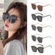 thumbnail image 3 of Gafas de sol para mujer, protección solar de alta gama, montura grande, cara redonda, gafas adelgazantes, 3 of 7
