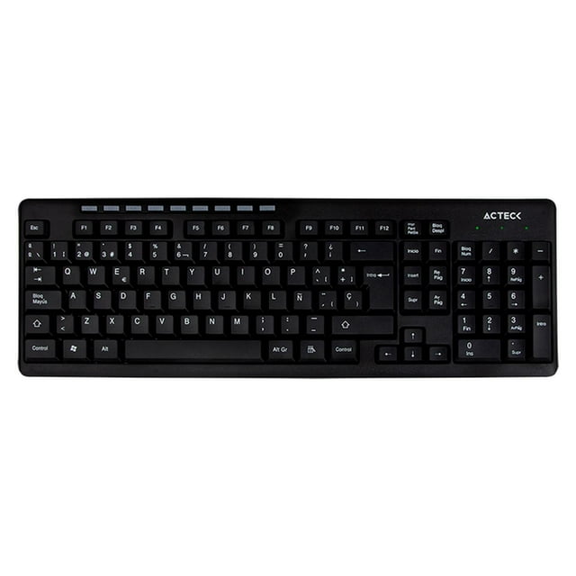 Teclado inalámbrico Acteck TM100, Receptor USB, Versión en Acteck AC-913973