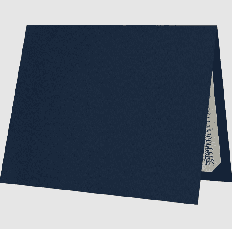LUXPaper Certificate Holders for 8 1/2 x 11 Documents, 100 lb, Nautical Blue Linen, 250 Pack, Holder Size 9 1/2 x 12