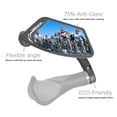 thumbnail image 3 of Venzo Bicycle Bike Handlebar Mirror Blue Lens 75% Anti-glare Glass Left & Right, 3 of 4