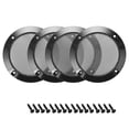 thumbnail image 5 of Unique Bargains 4pcs 3" Speaker Grill Mesh Decorative Circle Woofer Guard Protective Cover Audio Accessories Black, 5 of 5