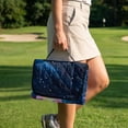 thumbnail image 2 of SEANATIVE Universal Golf Cart Seat Covers Towel Blanket, Portable UV Resistant Club Car Accessories with 4 Storage Pockets, Compatible with 2-Person Golf Carts, Sea Turtle Flower Galaxy Blue, 2 of 7
