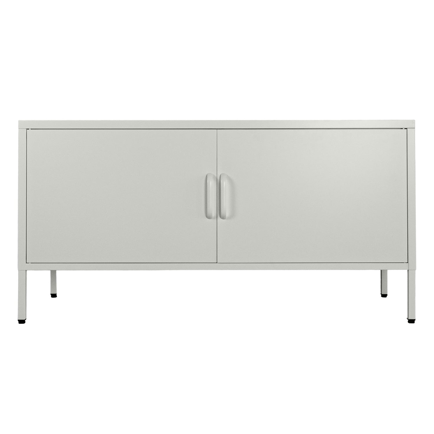 Tv Rack 2 Puertas Y Repisa Ajustable Interior - Crema