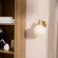 thumbnail image 7 of Kiven Plug in Dimmable Wall Lamp with Timer, Modern Style Plug in Wall Sconce with Glass Lampshade, 5.9ft Plug-in Cord, E26 Socket(1 Light), 7 of 7