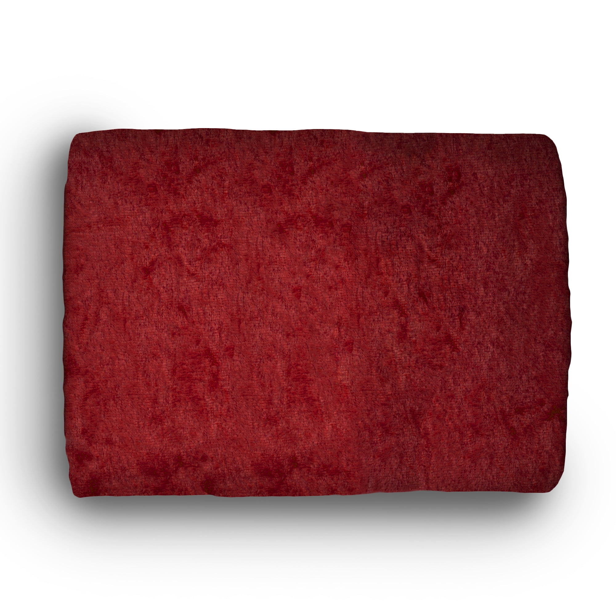 David Textiles 58" x 1.5 yd Polyester Crushed Panne Velvet Precut Fabric, Red