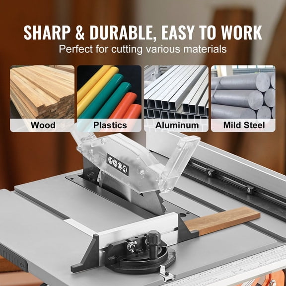 10" 4500RPM Table Saw with 25" Rip Capacity - Electric Wood Cutting Machine for Woodworking, DIY & Carpentry