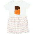 thumbnail image 3 of Inktastic Cute Kawaii Chocolate Candy Bar Girls Toddler Dress, 3 of 5