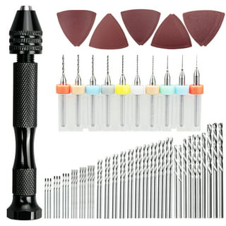 TSV Pin Vise Hand Drill + 30pcs Micro Twist Drill Bits Set for Carving  Resin Polymer, Metal, Wood, and Jewelry, 0.5-3mm 