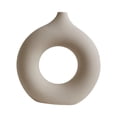 thumbnail image 4 of Florero de cerámica de estilo nórdico, jarrón de mesa, jarrón, maceta, jarrones decorativos para oficina, cocina, dormitorio, decoración, regalo de S Gloria Jarrón de ceramica, 4 of 9