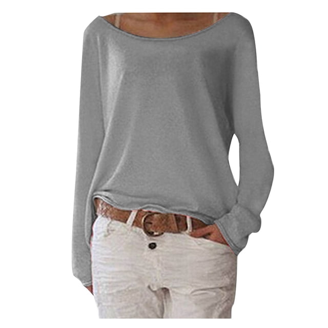 Timegard Hauts pour Femmes Col Rond Manches Courtes Tee Décontracté pour Sortir Hauts Chemises Été Couleur Unie