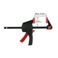 thumbnail image 2 of Hyper Tough 4-inch Trigger Ratcheting Mini Bar Clamp and Spreader, 2 of 9