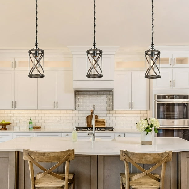 シップ•イン•ポトル:21313 Zarbel Modern Farmhouse Woodgrain Pendant Lights Cylinder