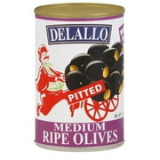 DeLallo Pitted Medium Ripe Olives, 6 Oz