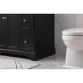 thumbnail image 5 of Elegant Decor Clarence 36" Solid Wood Metal Single Bathroom Vanity Set in Black, 5 of 8