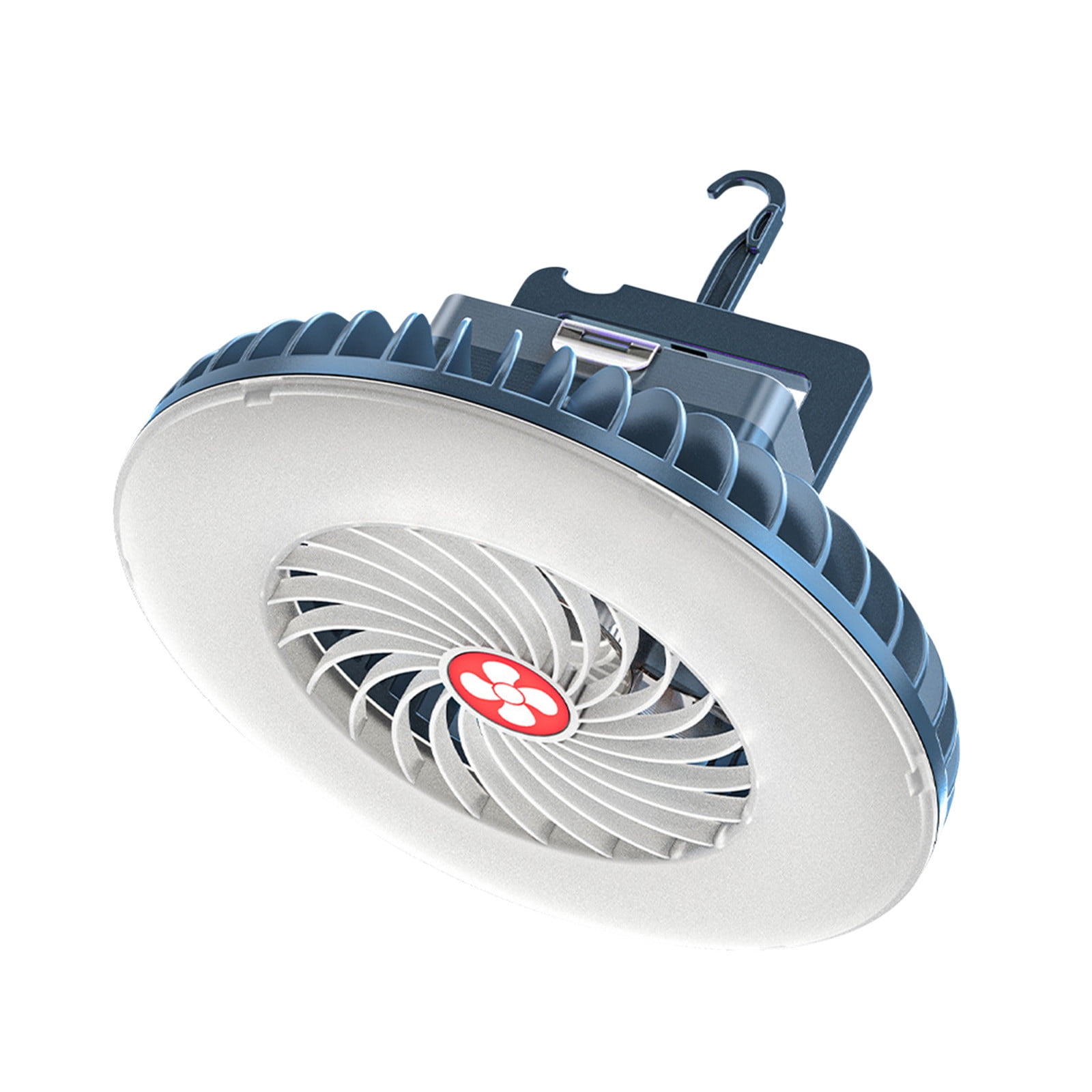 Tahtuvzn Small Home Appliances Clearance! Outdoor LED Camping Light, Portable Camping Fan, LED Light Mini Desktop Fan USB Battery 2400mAh Fan, with Hook, for Camping Home Office, Gifts for Family