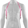 thumbnail image 6 of YVNAURA Adjustable Punk Body Harness Belt for Men and Women PU Leather Gothic Waist Belt with Buckled Straps Rock Alternative Clothing Accessory for Rave Halloween Cosplay Concert Gift, Pink,One Size, 6 of 6