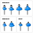 thumbnail image 4 of yeacher 35-Piece Tungsten Cobalt Router Bit Set with 1/4" Shank for Woodworking, DIY Projects, Includes Edge, Round, and Chamfer Bits in Blue & Silver with Storage Case, 4 of 6