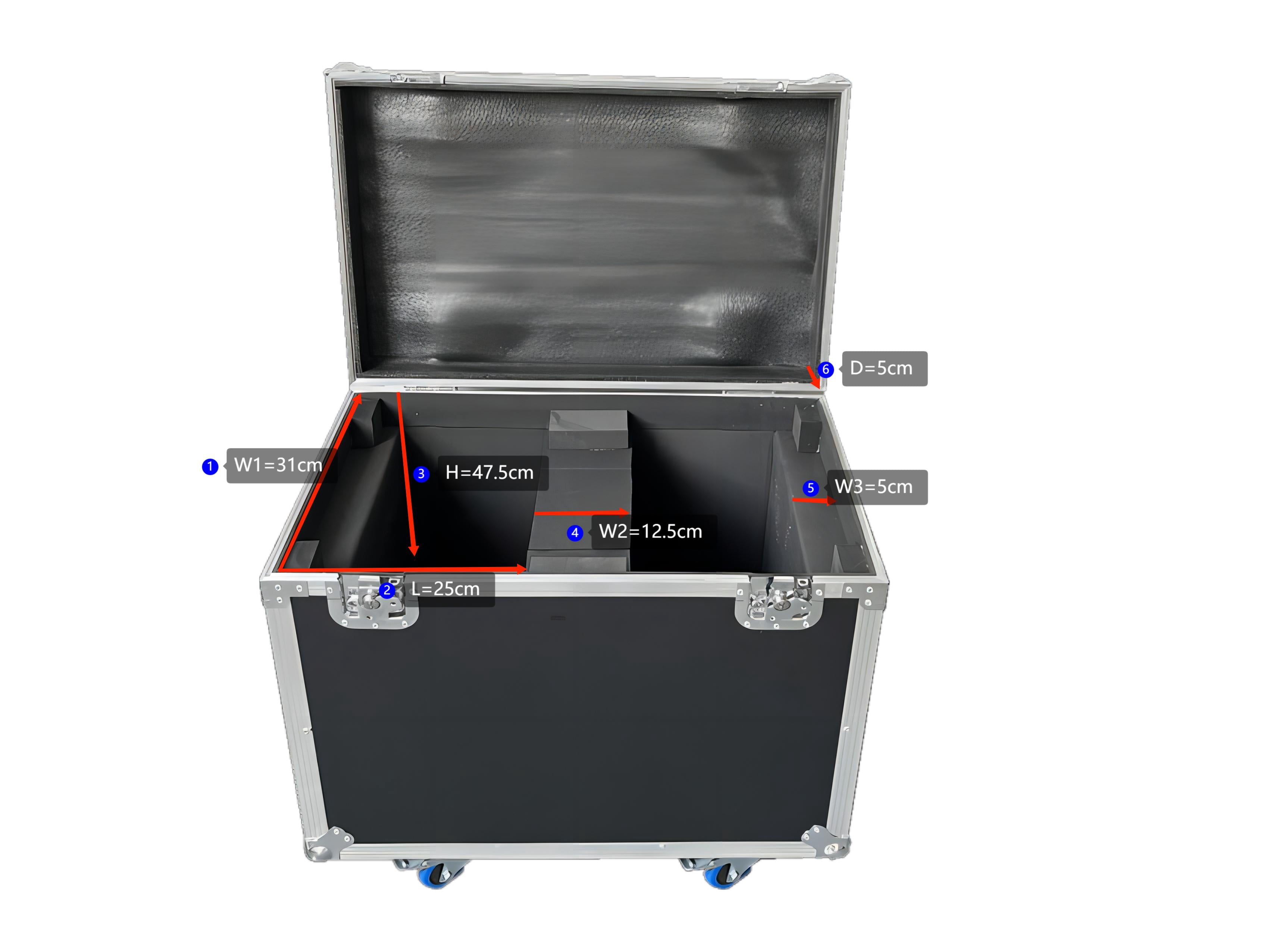 Only 1Pcs Empty Flightcase for Mini 230W 7R Sharpy Beam Stages DJ Moving Head Light  (no light)